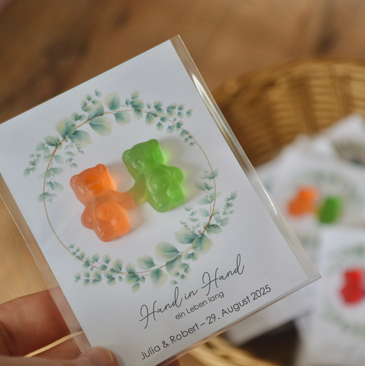 Gastgeschenke zur Hochzeit Bärchen-Pärchen