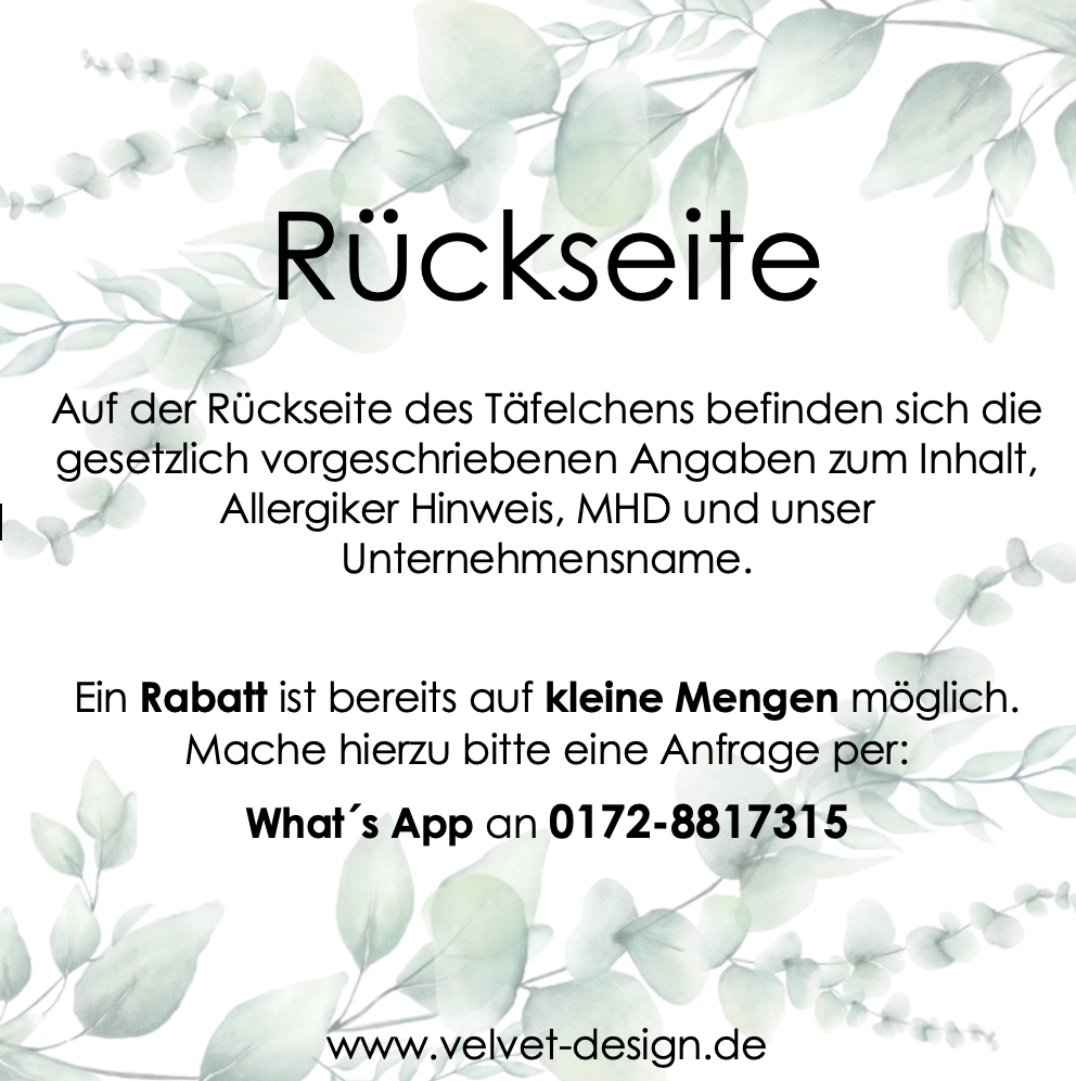 Gastgeschenke Schokolade - Schön, dass Du da bist!