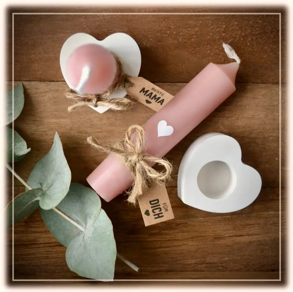 Kerzenhalter HERZ Velvet Design - Manufaktur