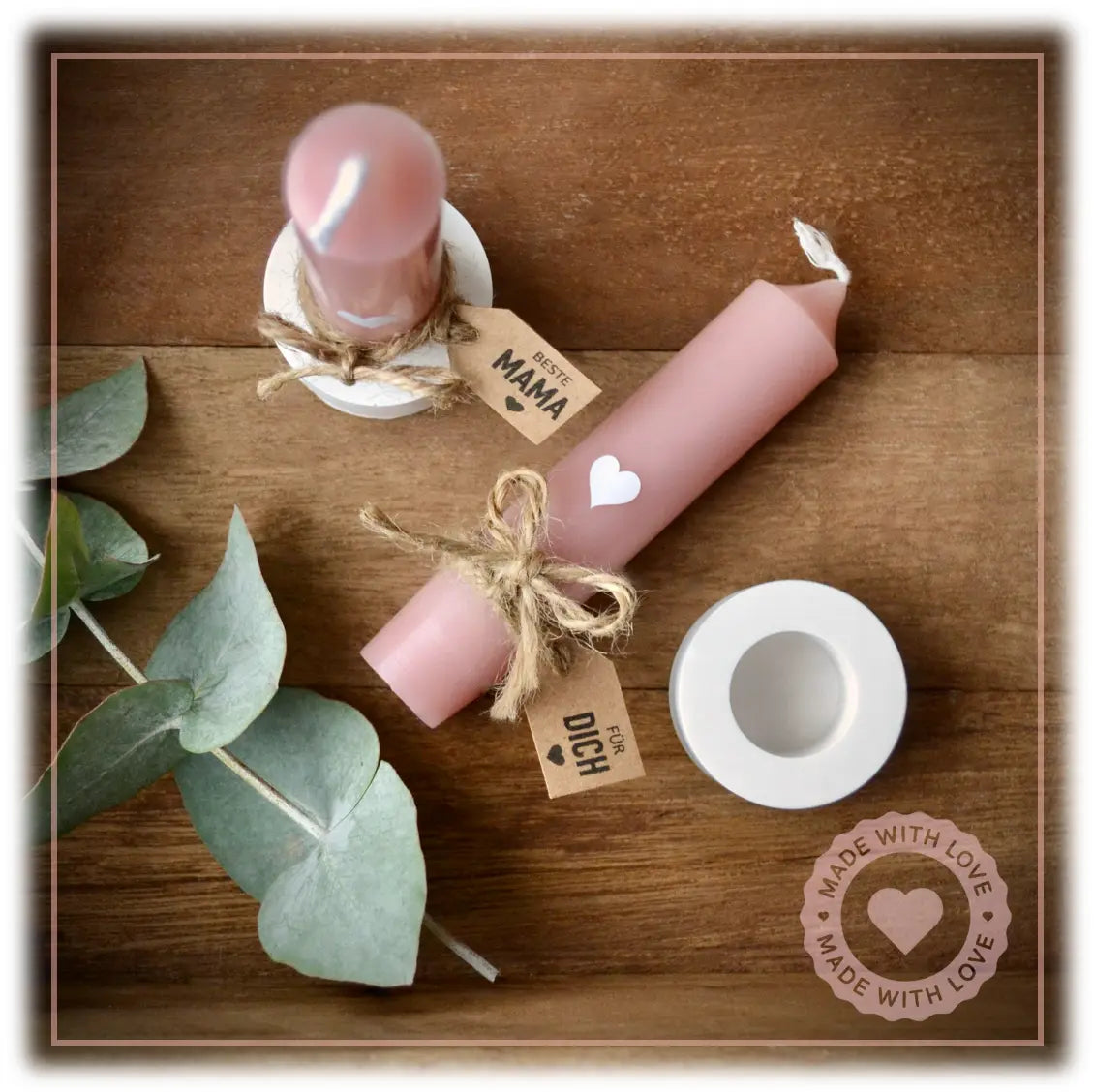 Kerzenhalter HERZ Velvet Design - Manufaktur