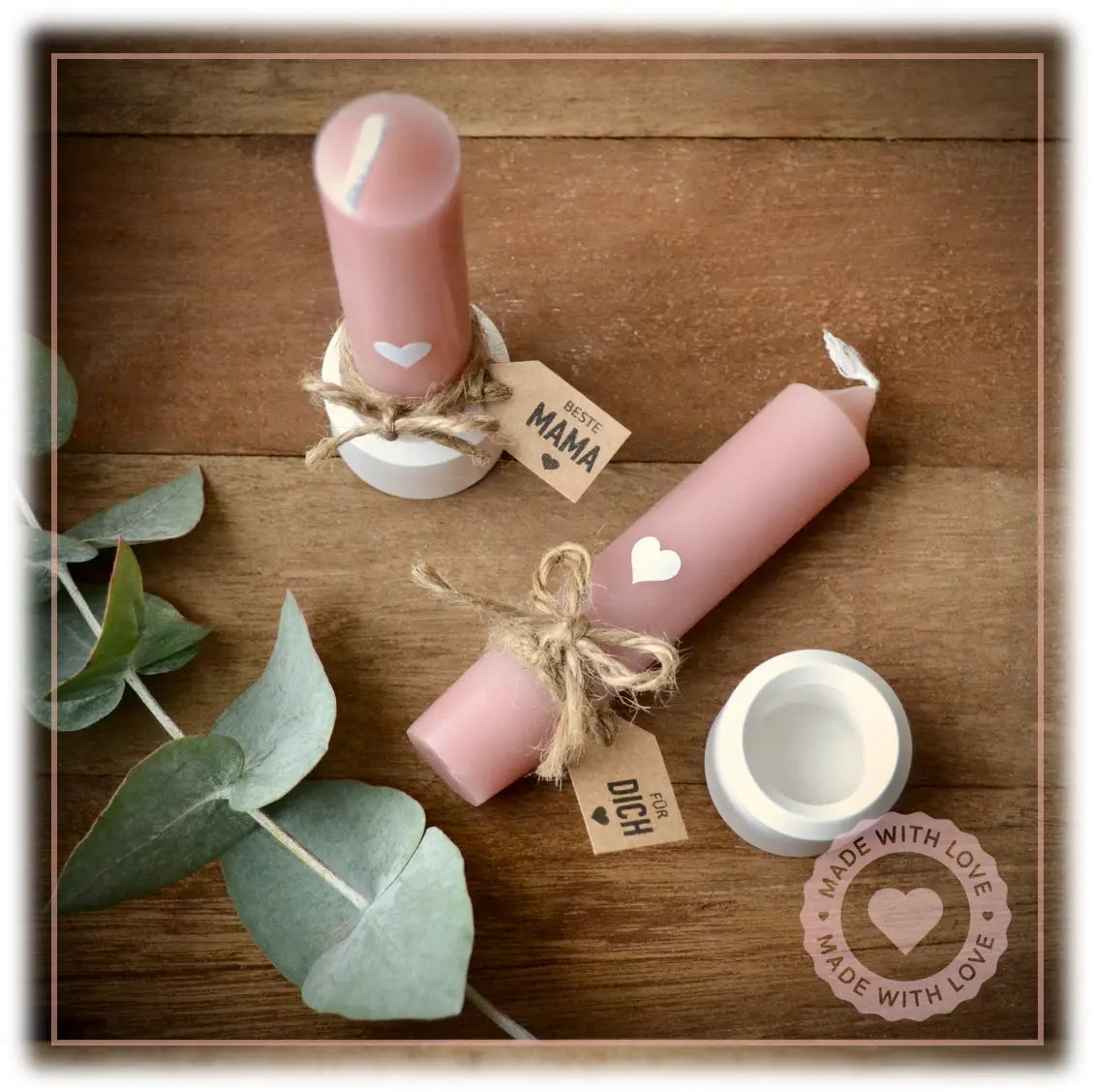 Kerzenhalter HERZ Velvet Design - Manufaktur