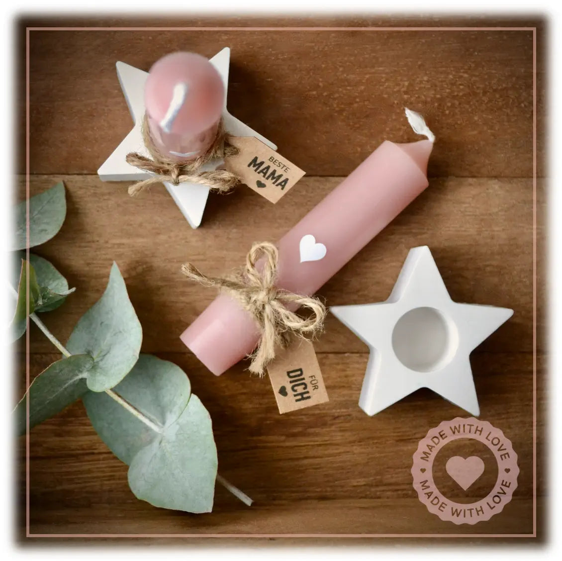 Kerzenhalter HERZ Velvet Design - Manufaktur