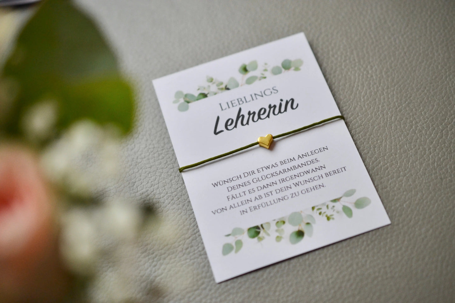Abschiedsgeschenk Armband mit Herz
