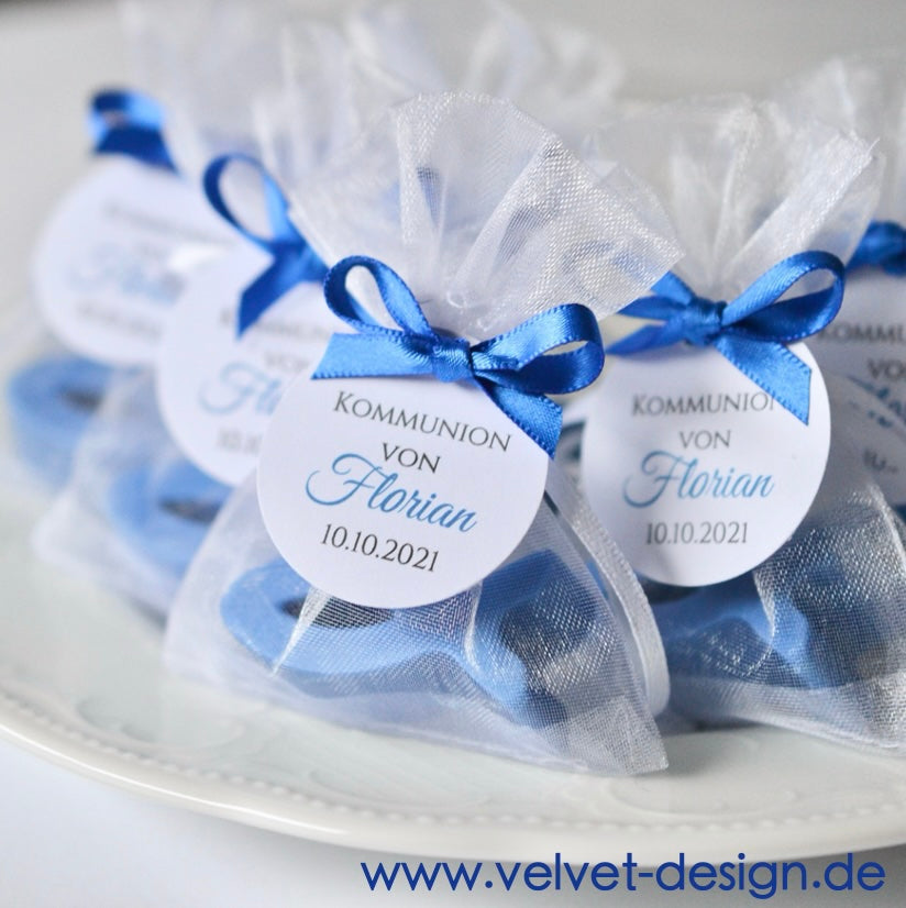 Gastgeschenke zur Taufe, Kommunion oder Konfirmation | Handgefertigte Seife in FISCH Form rosa
