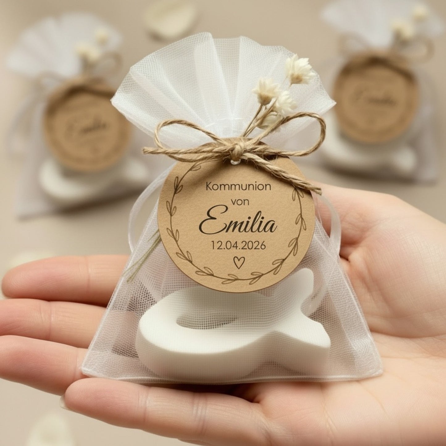 Gastgeschenk Fisch Seife Boho