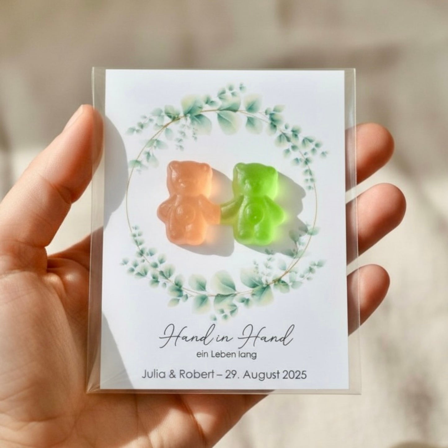 Gastgeschenke zur Hochzeit Bärchen-Pärchen