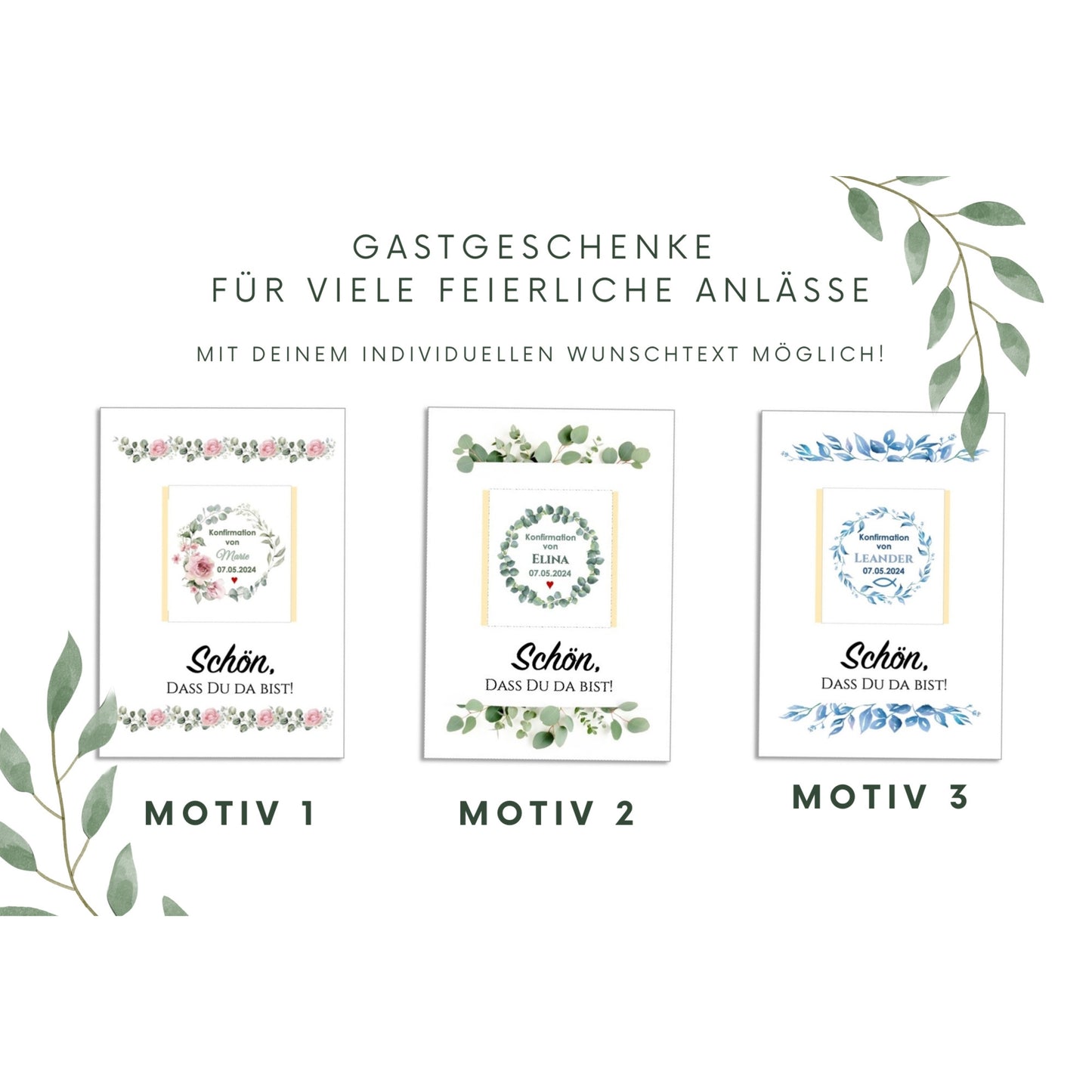 Gastgeschenk - personalisierte Schokolade