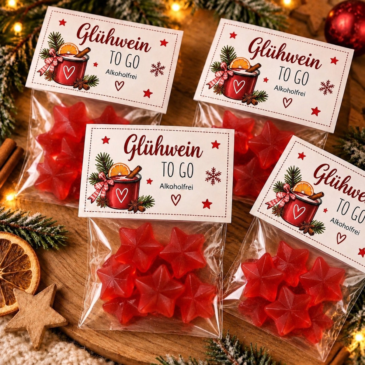 Glühwein to go - ganz ohne Promille - Eine süße Kleinigkeit für Advent